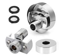 Adaptador de grifo de ducha, 2 unidades, conector S, ajustable, cobre, adaptador de grifo de ducha de 1/2 a 3/4, accesorio para ajustar válvula de agua, problemas de fugas de agua
