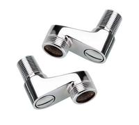Adaptador de grifo de ducha - 6,2 x 5,5 cm conector de grifo de bañera, válvula de conversión de ángulo ajustable, grifo de cobre galvanizado, accesorio de manguera resistente para actualizar baños