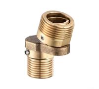 Adaptador de grifo de ducha ajustable de latón con rotación de 360° para fregadero, convertidor de grifo de cocina, baño, lavadero, 1/2 a 3/4 pulgadas