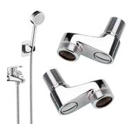 Adaptador de grifo de ducha, conector de latón de ángulo ajustable, desviador de cabezal de ducha, divisor de agua de repuesto,
