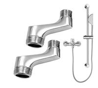 Adaptador de grifo de ducha, conector de válvula de ángulo ajustable | Adaptador de cabezal de ducha para cuarto de lavado, renovación de fregadero, mejora del hogar, cocina