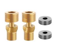 Adaptador de grifo de ducha de latón alargado, extensión de brazos curvos, base de ángulo ajustable de 360 grados, adaptador de grifo de latón duradero para cocinas y baños