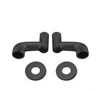 Adaptador de grifo de ducha montado en la pared, paquete de 2 conectores con manivela ajustables, brazo oscilante de acero inoxidable con cubierta decorativa, construido para ocultar agujeros de