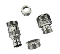 Adaptador de grifo de fregadero de cocina con aireador, conector de manguera de jardín de latón a adaptador de jardín, accesorio fácil de usar