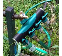 Adaptador de grifo de latón tipo Y de 4 vías, salida de manguera, colector de válvulas, divisor de manguera