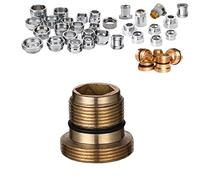 Adaptador de grifo de varios tamaños, accesorio de manguera de fregadero para grifo, grifo de extensión adecuado para conectar fregadero, cocina, baño, grifo de jardín (integrado de 5/8 a 27T transformar macho 55/64 a 27T)