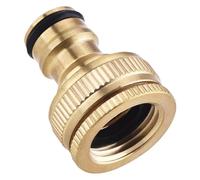 Adaptador de grifo latón, conector montaje rosca manguera aireador G3/4" a G1/2" for lavadora, lavavajillas y jardín(1pcs)