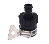 Adaptador de grifo para fregadero de cocina, conector de grifo de acero inoxidable a manguera con aireador, adaptador de grifo de conexión rápida con sello de goma, se adapta a de 12 a 16 mm