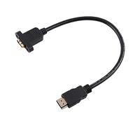 Adaptador de HDMI, los 30cm / 100cm, varón de HDMI al Cable de extensión del convertidor del Adaptador de HDMI con el Agujero del Tornillo (30 CENTIMETROS)