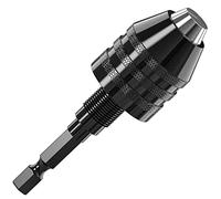Adaptador de herramienta de conversión de portabrocas sin llave de 0,3 a 6,5 mm, portabrocas Mellbree de cambio rápido, adaptador de destornillador con vástago hexagonal de 1/4 pulgadas