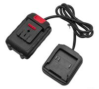 Adaptador de herramienta de litio convertidor de cuerpo de plástico compatible con sistemas Da Yi con cable largo y clip para cinturón, 119 mm x 34 mm