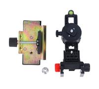 Adaptador de Herramienta de Nivel de Soporte, Cabezal de Soporte de Poste Telescópico Ajustable, Giratorio 360 Grados con Placa Base de Metal, para Soportes de Postes Telescópicos