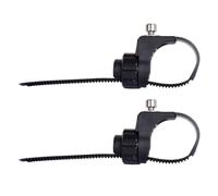 Adaptador de horquilla de bicicleta: soporte de guardabarros ajustable, extensión de soporte de horquilla, bastidor trasero | Fácil instalación de sujeción de aleación con anillo frontal 2x, palabra c