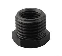 Adaptador de husillo de cabezal de torno de madera - Rosca externa de 33 mm con inserto de portabrocas de rosca interna de 24 mm/25 mm/1"-10/3/10.2 cm-16, metal, negro, para carpintería (A)