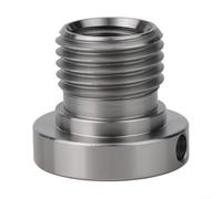 Adaptador de husillo de cabezal de torno para carpintería, adaptador de husillo para torno de madera, adaptador de inserción de portabrocas de rosca (33 mm a 25 mm)