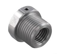 Adaptador de husillo de torno de madera/convertidor de rosca de 1 pulgada a 1.5 pulgadas/accesorio de torno de acero inoxidable/adaptador de montaje de portabrocas de torneado de madera/reductor de