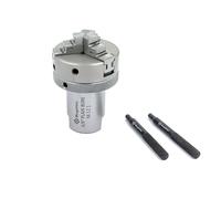 Adaptador de husillo de torno para Shopsmith Mark V 5/8" husillo a mandril roscado 5/8" husillo a M12 x 1 rosca 50 mm 3 mandíbulas autocentrante