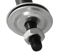 Adaptador de husillo para rosca M10 para moler, amoladora de motor de eje de pulido, acero de alta calidad, acabado anodizado de 68 mm, ajuste a mano izquierda y derecha (derecha-8 mm)