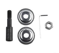 Adaptador de husillo para rosca M10 para moler, amoladora de motor de eje de pulido, acero de alta calidad, acabado anodizado de 68 mm, ajuste a mano izquierda y derecha (izquierda-8 mm)