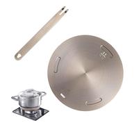 Adaptador de inducción de 24 cm, mango extraíble aislante, pequeño adaptador de inducción con mango aislante, placa adaptadora de inducción univerRsal para placa de inducción para horno eléctrico