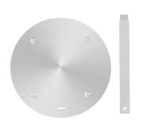 Adaptador de Inducción para Cafetera Moka 24cm, Difusor de Calor Inoxidable, Convertidor con Mango Anti-quemaduras