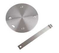 Adaptador de inducción placa difusora de calor con mango para una distribución uniforme del calor, compatible con cafeteras de café espresso, ollas Moka y teteras (160 mm)