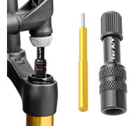 Adaptador de inflador de bicicleta, portátil, extensor de válvula para bicicleta de carretera, ciudad y Brass Bikes Pump Adapter for Mountain Bikes Tires, Air Pump Valve Accessory