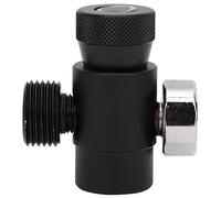 Adaptador de inflador de CO2 de Aluminio Resistente para Exteriores, Conector de Bomba de Aire, estación de llenado de Cabezal con medidor de 3000 PSI para Tanques de CO2 y Bombas (Nuevo Reloj con