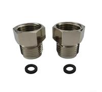 Adaptador de inodoro de cobre / 2 pulgadas para TOTO para Washlet C5 SW583 S350E SW3036, fugas para kit de conector de latón de montaje de bidé, para acoplador de fontanería de fácil instalación (2)
