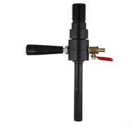 Adaptador de inyección de agua para brocas de núcleo | 1-1/4-7 UNC macho a convertidor SDS PLUS/MAX | Conexión de acero de alto carbono para taladro de martillo eléctrico | Acabado electroforético (B)
