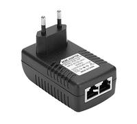 Adaptador de Inyector de Fuente de Alimentación PoE de 48 V 0,5 A, Diseño Portátil Compacto, Control de Chip IC para Transmisión de Datos Confiable, Adecuado para Dispositivos