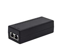 Adaptador de inyector Gigabit PoE+ de 48 V Power Over Ethernet Plus - 10/100/1000 Mbps, cumple con IEEE 802.3af/at - Ofrece 15.4 W (PoE) o 30 W (PoE+) Power Over | Alcance de hasta 100 m (328 pies