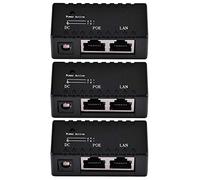 Adaptador De Inyector Power Over Ethernet Splitter De Inyector PoE para Red LAN[Negro]