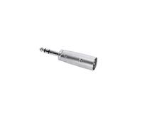 Adaptador de jack estéreo de 6,3 mm macho a XLR macho.