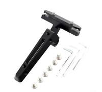 Adaptador de jaula de botella de agua de aleación de aluminio para sillín de bicicleta, soporte de extensión ajustable, montaje de 2 jaulas en el respaldo del asiento, accesorio de ciclismo negro