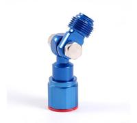 Adaptador de junta giratoria hembra a macho de 7/8 pulgadas para pulverizadores sin aire, conector de aleación giratorio de 180 grados con acabado azul, juego de 2 unidades (1 unidad)