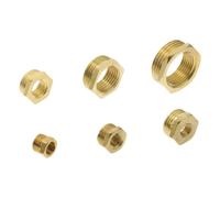 Adaptador de latón BSP, buje hexagonal reductor, conector macho a hembra, combustible, agua, Gas, aceite, 1/8 ", 1/4", 3/8 ", 1/2", 3/4 ", 1"