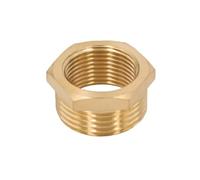 Adaptador de latón, casquillo reductor hexagonal, conector macho a hembra, combustible, agua, Gas, aceite, 1/8 ", 1/4", 3/8 ", 1/2", 3/4 ", 1"(DN10(F) to DN25(M))
