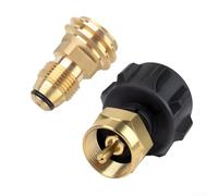 Adaptador de latón de doble función para recarga de tanque de 1 libra y POL a QCC1 tipo 1 conversión para exteriores y viajes