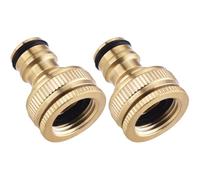 Adaptador de latón G3/4 a G1/2 for manguera, grifo, conector de tubería de agua, piezas de equipo eléctrico de jardín, conector de lavadora, 2 unidades