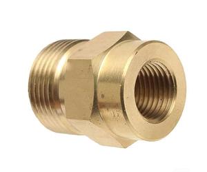 Adaptador de latón M22 de 14 mm a 15 mm, acoplador de arandela de alta presión para Karcher para manguera Nilfisk, conector de tubería resistente, 29 mm