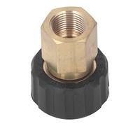 Adaptador de lavadora a presión Conector de manguera de pistola 5000PSI Kit de montaje de latón de alto rendimiento para lavadoras a presión eléctricas Piezas de repuesto (Hembra G3/8 a Hembra M22