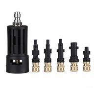 Adaptador de lavadora a presión de 1/4 pulgadas, conexión rápida, convertidor de latón y nailon para modelos de la serie K K2 para versiones posteriores y SLP, compatible con cañones de espuma (D)