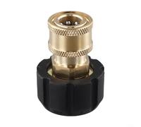 Adaptador de lavadora a presión eléctrica con puerto hembra de conexión rápida de 1/4 3/8 a M22 14 15 hembra hecho de material de latón fuerte para un flujo de agua fiable de alta presión en