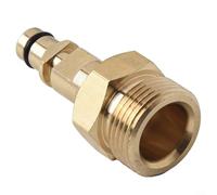Adaptador de lavadora a presión M22 de latón macizo diseñado para conexión de acoplamiento de manguera serie K sin fugas a carga completa
