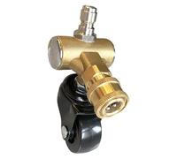 Adaptador de lavadora de alta presión, adaptador de rueda giratoria para lavadora de alta presión,Adaptador de lavado de chasis para limpieza a presión - Accesorio para lavadora de alta presión po