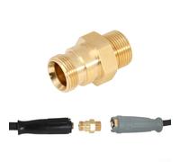 Adaptador de lavadora de alta presión para Kärcher, acoplamiento rápido de latón de 1/4", acoplamiento rápido de latón macizo para mangueras de jardín, conector de manguera de agua (B)