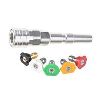 Adaptador de lavadora de coche de alta presión de 1/4 pulgadas, conexión rápida con boquillas, cañones de espuma, adaptador convertidor para conector de lavado de coche Nilfisk KEW