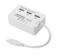 Adaptador de lector de tarjetas de memoria múltiple en 1 con 3 puertos USB 3.0 MS, SD, M2, TF