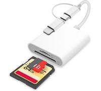 Adaptador de lector de tarjetas SD 2 en 1 iPhone Lightning certificado Apple MFi